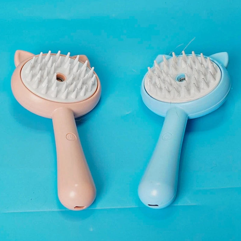 Cat Steam Grooming Brush | Electric Spray Pet Brush