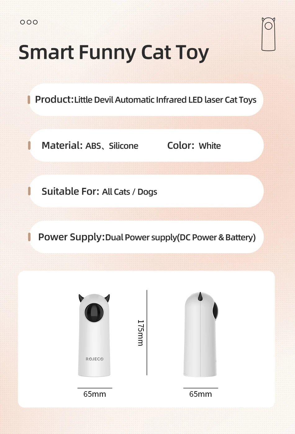 Automatic LED Laser Cat Toy – Interactive Smart Teaser for Indoor Cats