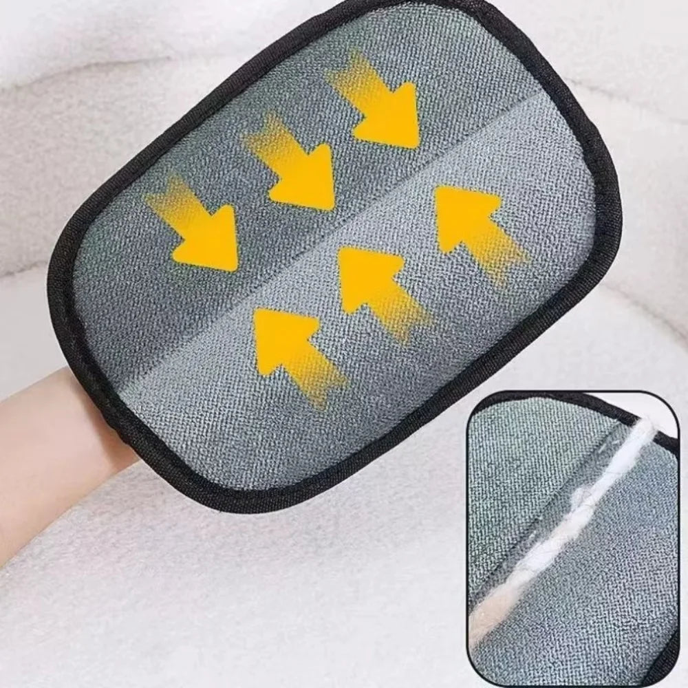 Pet Hair Removal Gloves | Double-Sided Grooming & De-Shedding Gloves for Cats & Dogs