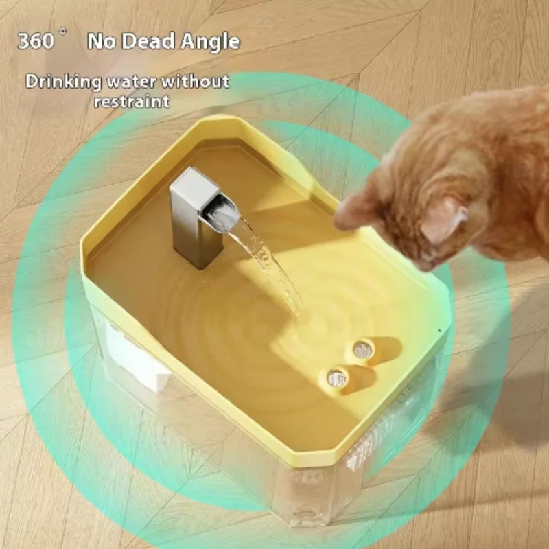 Cat Water Fountain with Auto Filter & Pump – Silent Recirculating Dispenser