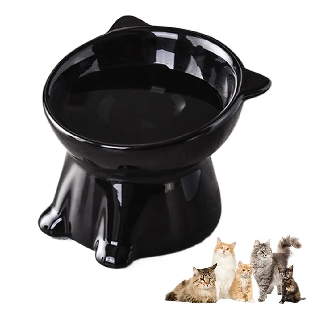 Tilted Cat & Dog Bowl – Whisker-Friendly, Non-Slip Pet Food Bowl