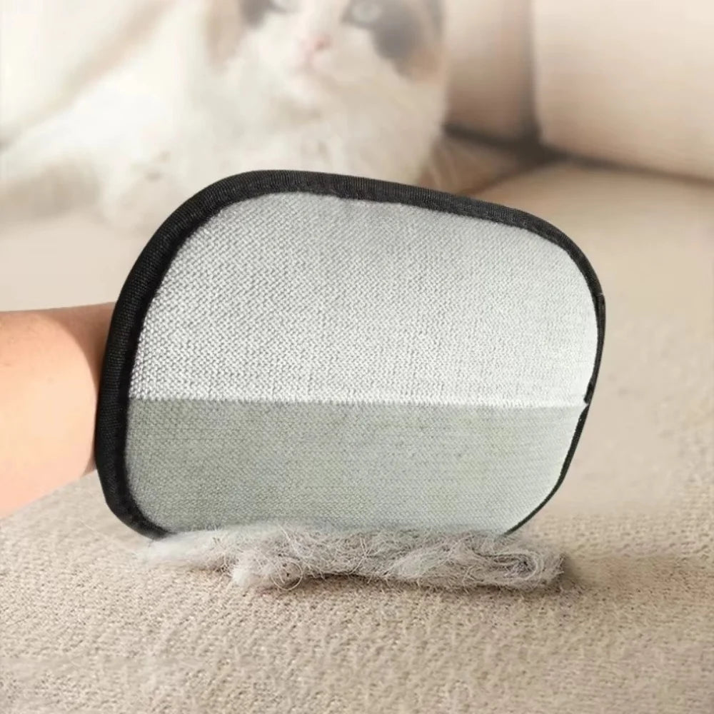 Pet Hair Removal Gloves | Double-Sided Grooming & De-Shedding Gloves for Cats & Dogs