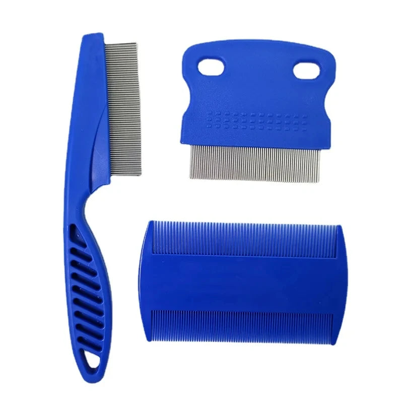 Flea Comb Set for Cats – 3-Piece Fine-Tooth Grooming Kit