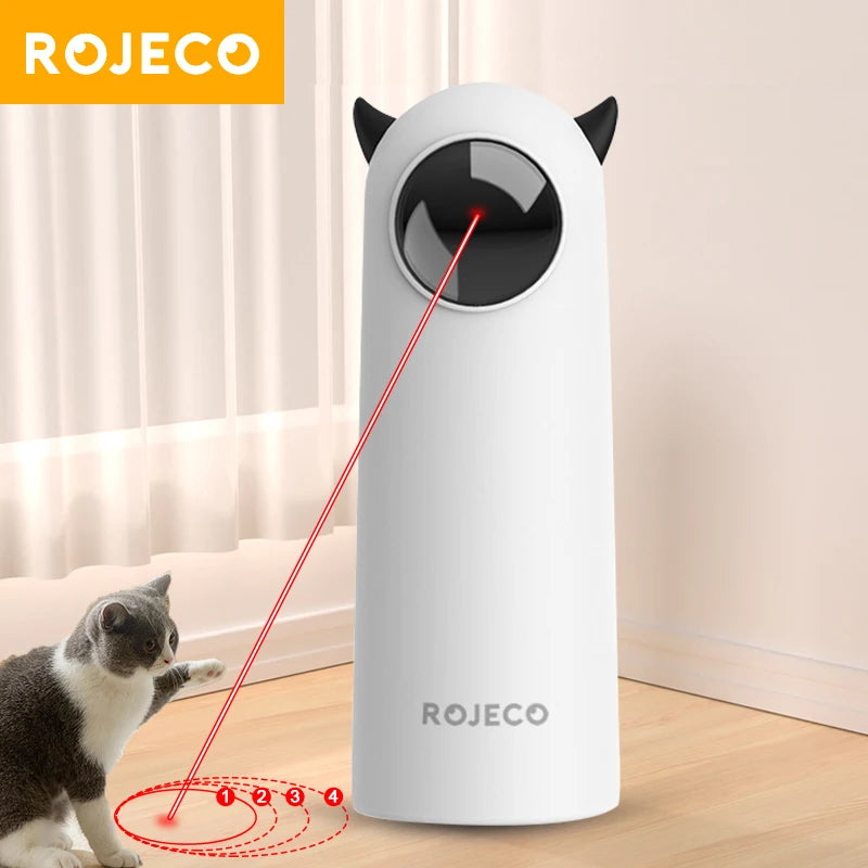 Automatic LED Laser Cat Toy – Interactive Smart Teaser for Indoor Cats