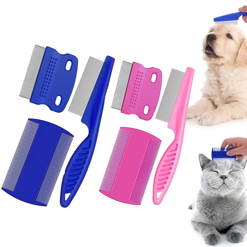 Flea Comb Set for Cats – 3-Piece Fine-Tooth Grooming Kit